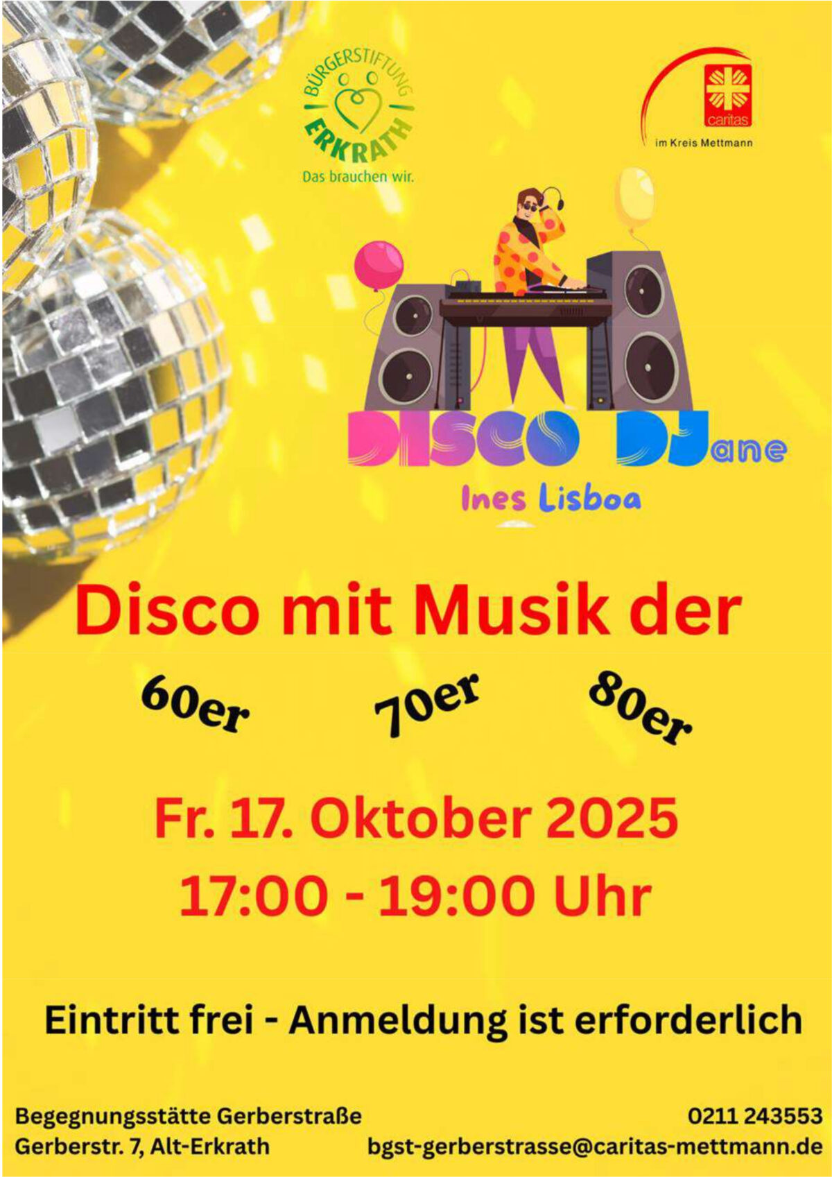 Statt Tanztee – Disco 60+